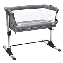Load image into Gallery viewer, Gymax Baby joy Portable Baby Bed Side Sleeper Infant Travel Bassinet Crib W/Carrying Bag Grey