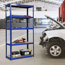 Load image into Gallery viewer, Gymax 72'' Heavy Duty Storage Shelf Steel Metal Garage Rack 5 Level Adjustable Blue