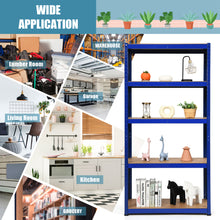 Load image into Gallery viewer, Gymax 72'' Heavy Duty Storage Shelf Steel Metal Garage Rack 5 Level Adjustable Blue