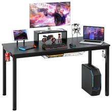 Load image into Gallery viewer, Gymax 55 inch Gaming Desk Racing Style Computer Desk with Cup Holder & Headphone Hook