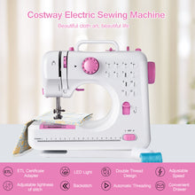 Load image into Gallery viewer, Gymax Sewing Machine Free-Arm Crafting Mending Machine with 12 Built-In Stitched White