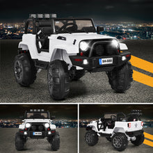 Load image into Gallery viewer, Gymax 12V Kids Ride On Truck Car w/Bluetooth Remote Control MP3 Music LED Lights White