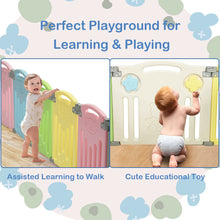 Load image into Gallery viewer, Gymax 14 Panel Foldable Baby Playpen Kids Activity Center Safety Play Yard w/Lock Door
