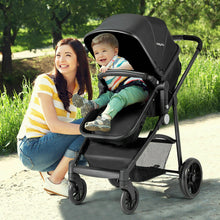 Load image into Gallery viewer, Gymax 2 In1 Foldable Baby Stroller Kids Travel Newborn Infant Buggy Pushchair Black