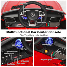 Load image into Gallery viewer, Gymax Mercedes Benz 12V Electric Kids Ride On Car Licensed MP3 RC Remote Control