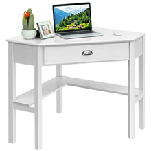 Load image into Gallery viewer, Gymax Corner Computer Desk Laptop Writing Table Wood Workstation Home Office Furniture White