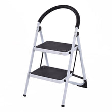 Load image into Gallery viewer, Gymax 2 Step Ladder Folding Stool Heavy Duty 330Lbs Capacity Industrial Lightweight