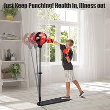 Load image into Gallery viewer, Gymax Kids Punching Bag w/Adjustable Stand Boxing Gloves Boxing Set