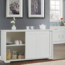 Load image into Gallery viewer, Gymax Kitchen Storage Cabinet Sideboard Buffet Cupboard Wood Sliding Door Pantry