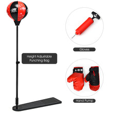 Load image into Gallery viewer, Gymax Kids Punching Bag w/Adjustable Stand Boxing Gloves Boxing Set