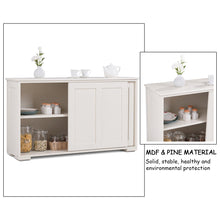 Load image into Gallery viewer, Gymax Kitchen Storage Cabinet Sideboard Buffet Cupboard Wood Sliding Door Pantry
