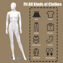 Load image into Gallery viewer, Gymax Female Mannequin Egghead Plastic Full Body Dress Form Display