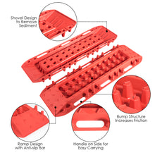 Load image into Gallery viewer, Gymax 2 Pcs Recovery Traction Tracks Mat Mud Sand Snow Tier Ladder Off Road