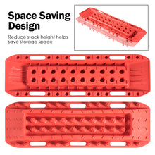 Load image into Gallery viewer, Gymax 2 Pcs Recovery Traction Tracks Mat Mud Sand Snow Tier Ladder Off Road