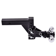 Load image into Gallery viewer, Gymax Triple Ball Swivel Adjustable Drop Turn Trailer Tow Hitch Mount For 2'' Receiver