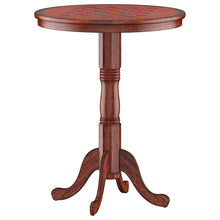 Load image into Gallery viewer, Gymax 42'' Pub Bar Round Table Chess Table Bistro Vintage W/Checker Top & Pedestal Base