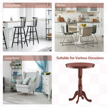 Load image into Gallery viewer, Gymax 42'' Pub Bar Round Table Chess Table Bistro Vintage W/Checker Top & Pedestal Base