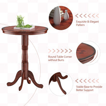 Load image into Gallery viewer, Gymax 42'' Pub Bar Round Table Chess Table Bistro Vintage W/Checker Top & Pedestal Base