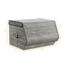 Load image into Gallery viewer, Gymax Set of 4 Large Stackable Bins Cubes W/Lids Storage Organizers