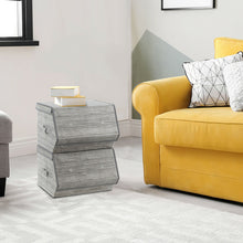 Load image into Gallery viewer, Gymax Set of 4 Large Stackable Bins Cubes W/Lids Storage Organizers