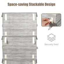 Load image into Gallery viewer, Gymax Set of 4 Large Stackable Bins Cubes W/Lids Storage Organizers