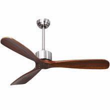 Load image into Gallery viewer, Gymax 52¡° Modern Ceiling Fan Indoor & Outdoor Brushed Nickel Finish w/Remote Control