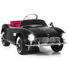 Load image into Gallery viewer, Gymax 12V Electric Kids Ride On Retro Car w/Music & Lights Black