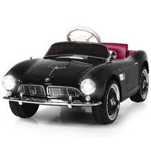 Load image into Gallery viewer, Gymax 12V Electric Kids Ride On Retro Car w/Music & Lights Black