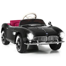 Load image into Gallery viewer, Gymax 12V Electric Kids Ride On Retro Car w/Music & Lights Black