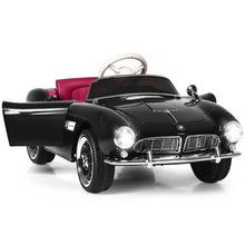 Load image into Gallery viewer, Gymax 12V Electric Kids Ride On Retro Car w/Music & Lights Black