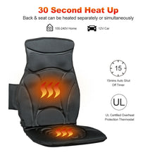 Load image into Gallery viewer, Gymax Vibration Massage Car Seat Cushion Back Massager w/ 10 Vibrating Motors
