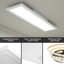 Load image into Gallery viewer, Gymax 18W RGB LED Ceiling Light w/ APP & Remote Control Home