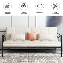 Load image into Gallery viewer, Gymax Twin Size Metal Daybed Frame Multifunctional Platform Bed Stable Steel Slats