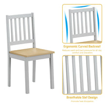 Load image into Gallery viewer, Gymax 5PCS Dining Table and 4 Chairs Set w/ Wooden Legs Home Kitchen Furniture