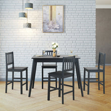 Load image into Gallery viewer, Gymax 5PCS Counter Height Dining Table Set w/ Wooden Legs Home Kitchen Furniture