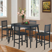 Load image into Gallery viewer, Gymax 5PCS Counter Height Dining Table Set w/ Wooden Legs Home Kitchen Furniture