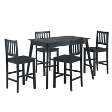 Load image into Gallery viewer, Gymax 5PCS Counter Height Dining Table Set w/ Wooden Legs Home Kitchen Furniture
