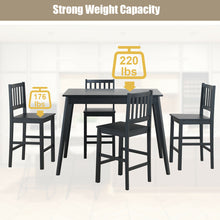 Load image into Gallery viewer, Gymax 5PCS Counter Height Dining Table Set w/ Wooden Legs Home Kitchen Furniture