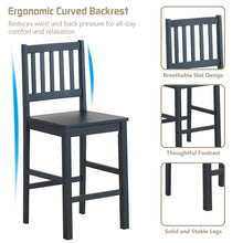 Load image into Gallery viewer, Gymax 5PCS Counter Height Dining Table Set w/ Wooden Legs Home Kitchen Furniture