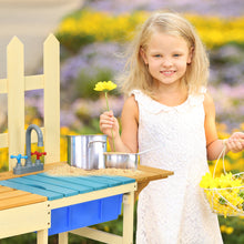 Load image into Gallery viewer, Gymax Wooden Kids Pretend Kitchen Play Set Outdoor Cooking Toy Gift Toddler Child