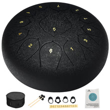 Load image into Gallery viewer, Gymax Steel Tongue Drum 13 Notes 12'' Handpan Drum w/ Bag Mallets & Finger Picks