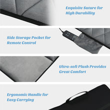 Load image into Gallery viewer, Gymax Foldable Massage Mat Full Body Massager w/ 10 Vibration Motors & 3 Heating Pads