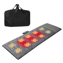 Load image into Gallery viewer, Gymax Foldable Massage Mat Full Body Massager w/ 10 Vibration Motors & 3 Heating Pads