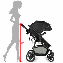 Load image into Gallery viewer, Gymax 2 In1 Foldable Baby Stroller Kids Travel Newborn Infant Buggy Pushchair Black