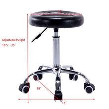 Load image into Gallery viewer, Gymax Set of 2 Black Adjustable Hydraulic Rolling Swivel Stool Salon Massage Spa