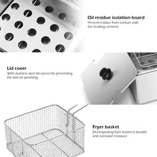 Load image into Gallery viewer, Gymax 1700W Deep Fryer Electric Commercial Tabletop Restaurant Frying w/ Basket Scoop