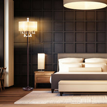 Load image into Gallery viewer, Gymax Elegant Design Sheer Shade Floor Lamp Light w/ Hanging Crystals LED Bulbs
