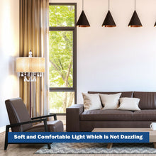 Load image into Gallery viewer, Gymax Elegant Design Sheer Shade Floor Lamp Light w/ Hanging Crystals LED Bulbs