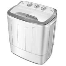 Load image into Gallery viewer, Gymax 8lbs Compact Mini Twin Tub Washing Machine Washer Spinner