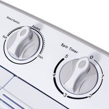 Load image into Gallery viewer, Gymax 8lbs Compact Mini Twin Tub Washing Machine Washer Spinner
